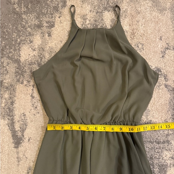 Blue Rain  Olive Green Sleeveless Dress - Picture 5 of 7